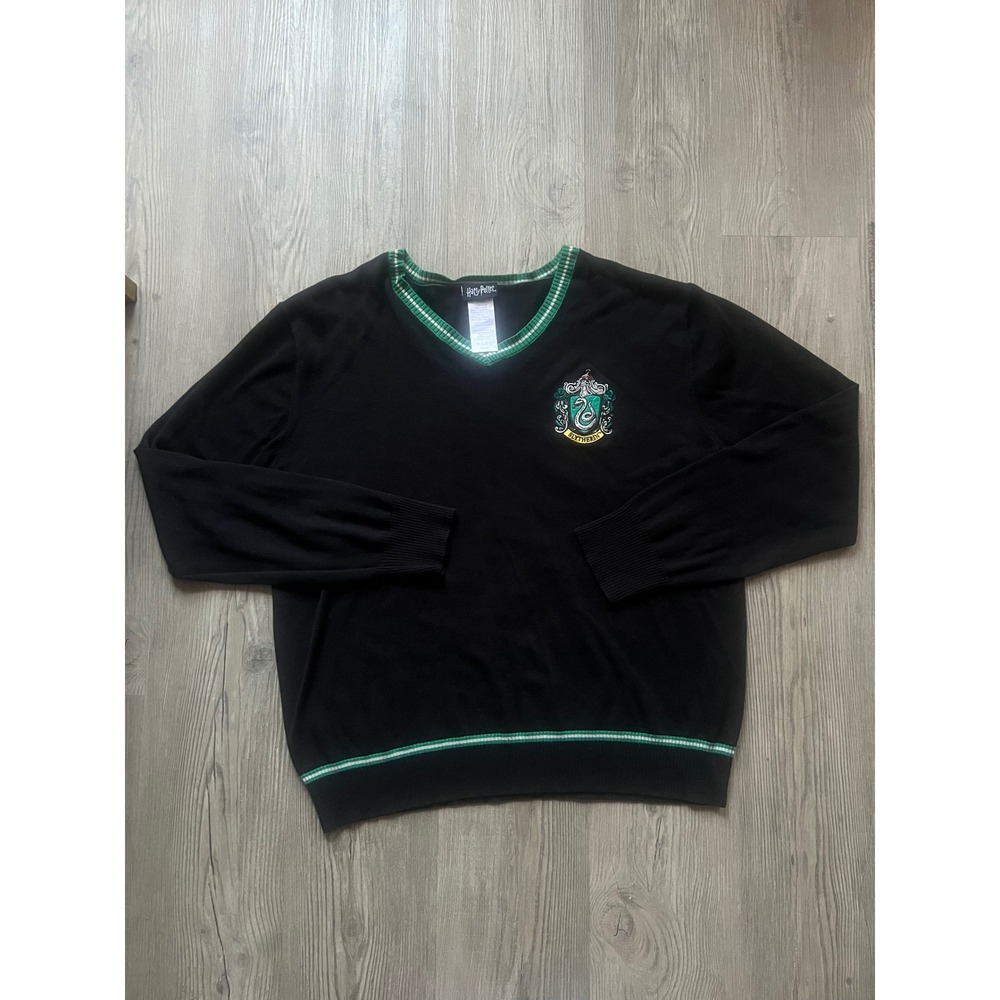 Harry Potter Slytherin Uniform V-Neck Cardigan Adult Size XL